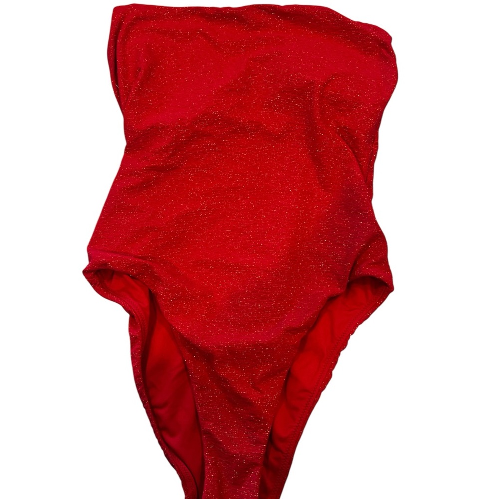 Seafolly Twilight One Shoulder One Piece Swimsuit Size 12 Maillot Chili - Picture 4 of 9